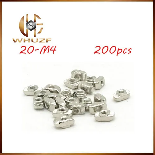 200PCS M4 Hammer 20-M4 Nut Aluminum Connector T Fastener Sliding Nut Nickel Plated Carbon Steel for 2020 Aluminum Profile
200PCS M4 Hammer 20-M4 Nut Aluminum Connector T Fastener Sliding Nut Nickel Plated Carbon Steel for 2020 Aluminum Profile