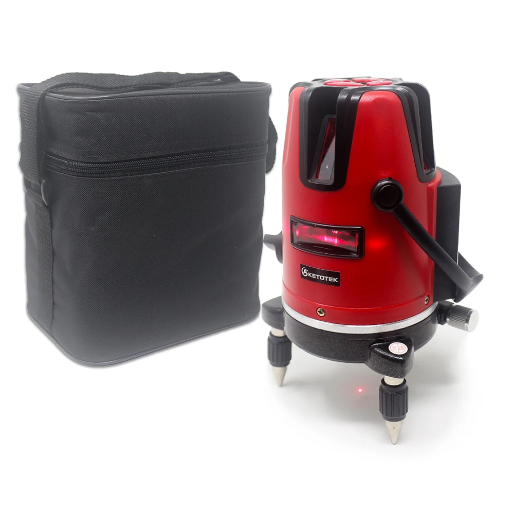 Ketotek Laser Level 5 Lines 6 Points 360 Rotary Self Leveling 635nm Red Horizontal Vertical Cross line Lazer Level Tools Outdoor
Ketotek Laser Level 5 Lines 6 Points 360 Rotary Self Leveling 635nm Red Horizontal Vertical Cross line Lazer Level Tools Outdoor