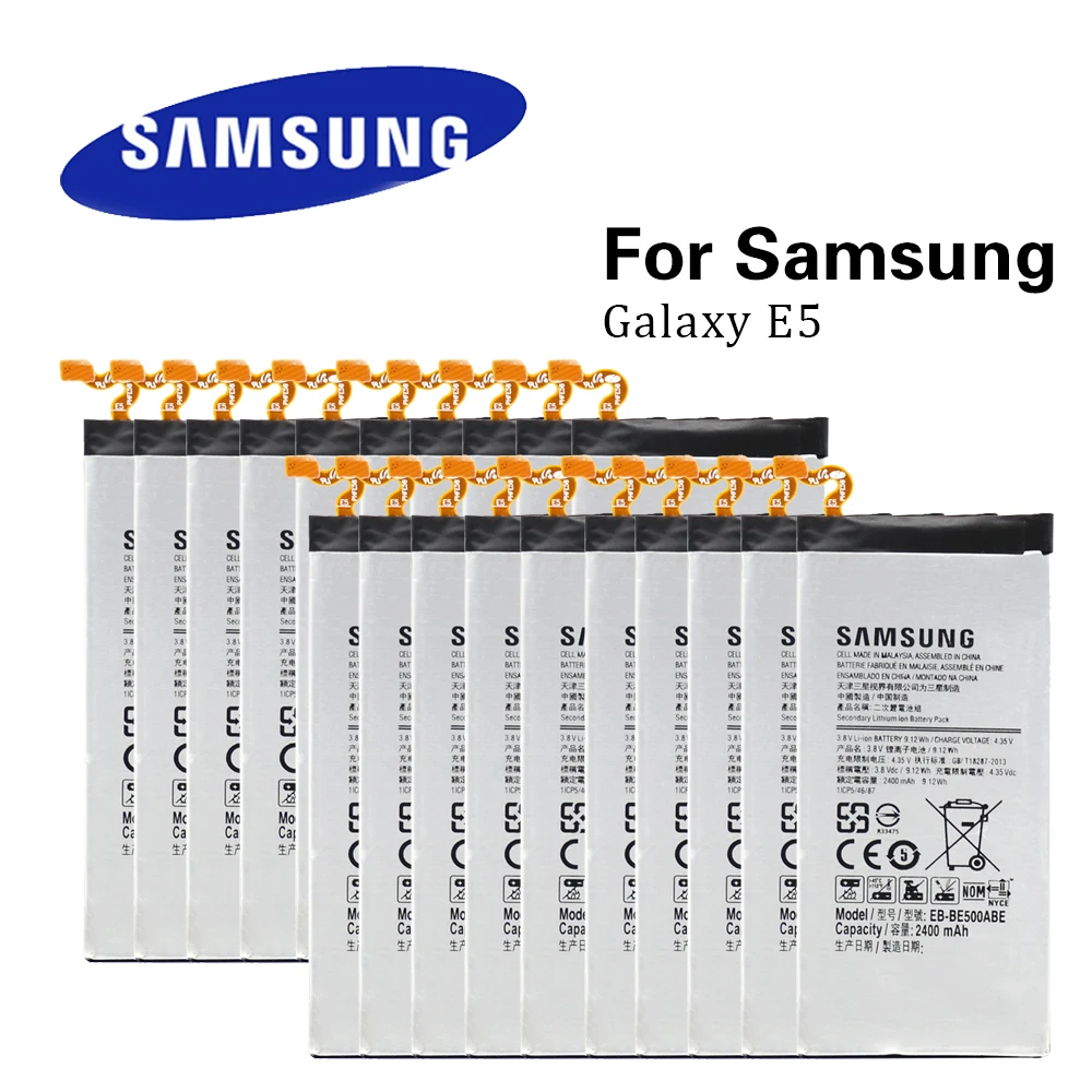 20pcs/Lot Batteries EB-BE500ABE For Samsung Galaxy E5 E500 E500H E500F SM-E500 Akku 2400mAh Wholesale
20pcs/Lot Batteries EB-BE500ABE For Samsung Galaxy E5 E500 E500H E500F SM-E500 Akku 2400mAh Wholesale