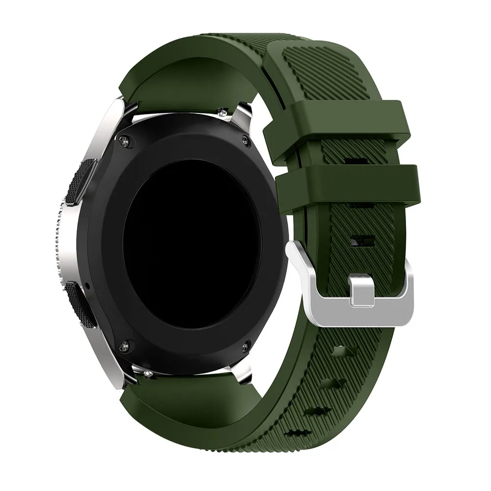 Ремешок силиконовый для Samsung Galaxy Watch 46 мм Многоцветный Полосатый резиновый