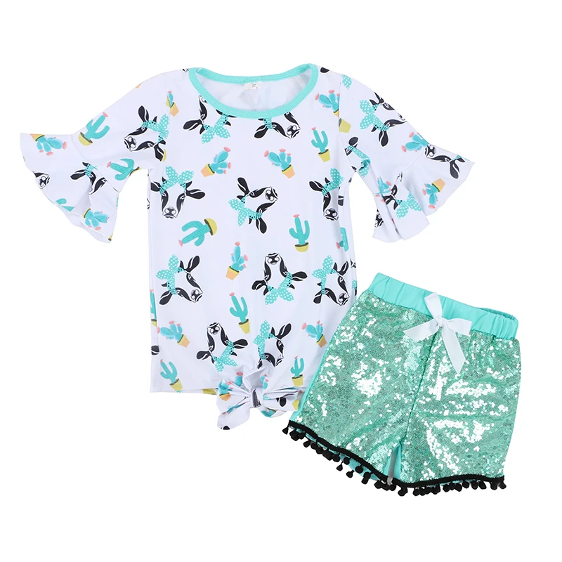 Kaiya Angel Summer Toddler Girls Clothing Set Floral Printed Ruffle Sleeve Shirt + Sequin Pompom Shorts Princess Party Outfits
Kaiya Angel Summer Toddler Girls Clothing Set Floral Printed Ruffle Sleeve Shirt + Sequin Pompom Shorts Princess Party Outfits