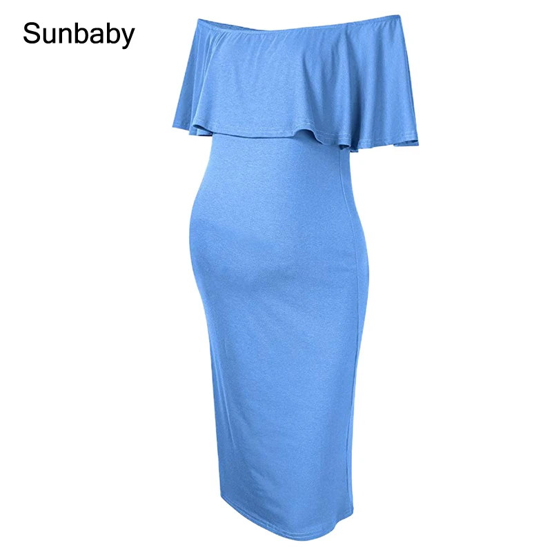 SUNbaby maternity dresses Fashion one-shoulder straight shift dress for pregnant women Q0504
SUNbaby maternity dresses Fashion one-shoulder straight shift dress for pregnant women Q0504