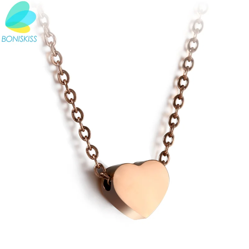 Boniskiss Classic Heart Necklace Jewelry Rose Gold Heart Pendant Necklaces Women Fashion Jewelry Engagement(Free Engrave)
Boniskiss Classic Heart Necklace Jewelry Rose Gold Heart Pendant Necklaces Women Fashion Jewelry Engagement(Free Engrave)