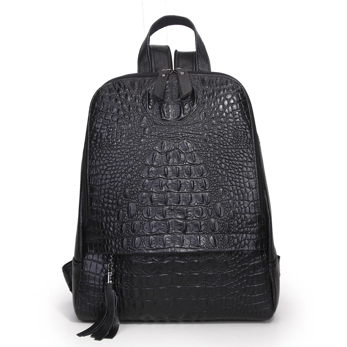 100% Genuine Leather Women Backpacks New Alligator Luxury Brand Female Real Natural Leather Tassel Girl Student Casual Backpack
100% Genuine Leather Women Backpacks New Alligator Luxury Brand Female Real Natural Leather Tassel Girl Student Casual Backpack
