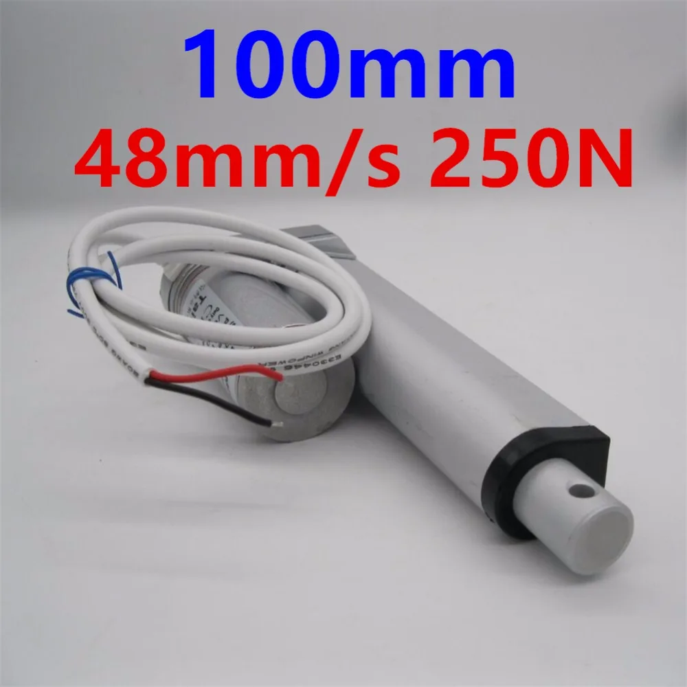 Multi-function Linear Actuator Motor direct-current 12V DC Heavy Duty 48mm/s 250N 100MM stroke electric telescopic rod
Multi-function Linear Actuator Motor direct-current 12V DC Heavy Duty 48mm/s 250N 100MM stroke electric telescopic rod