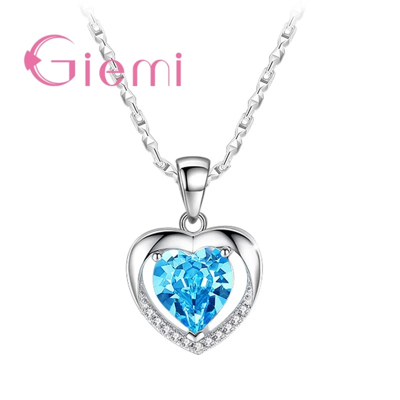 Vogue Charming Heart Design Sparking CZ Stone 925 Sterling Silver Necklace For Woman Girls Exquisite Anniversary Gift
Vogue Charming Heart Design Sparking CZ Stone 925 Sterling Silver Necklace For Woman Girls Exquisite Anniversary Gift