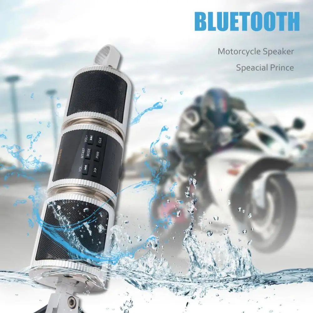 MP3 Player Speaker Bluetooth Music FM Radio Waterproof Adjustable Bracket Motorbike Audio Stereo LED Display Stereo MP3 Player 
MP3 Player Speaker Bluetooth Music FM Radio Waterproof Adjustable Bracket Motorbike Audio Stereo LED Display Stereo MP3 Player