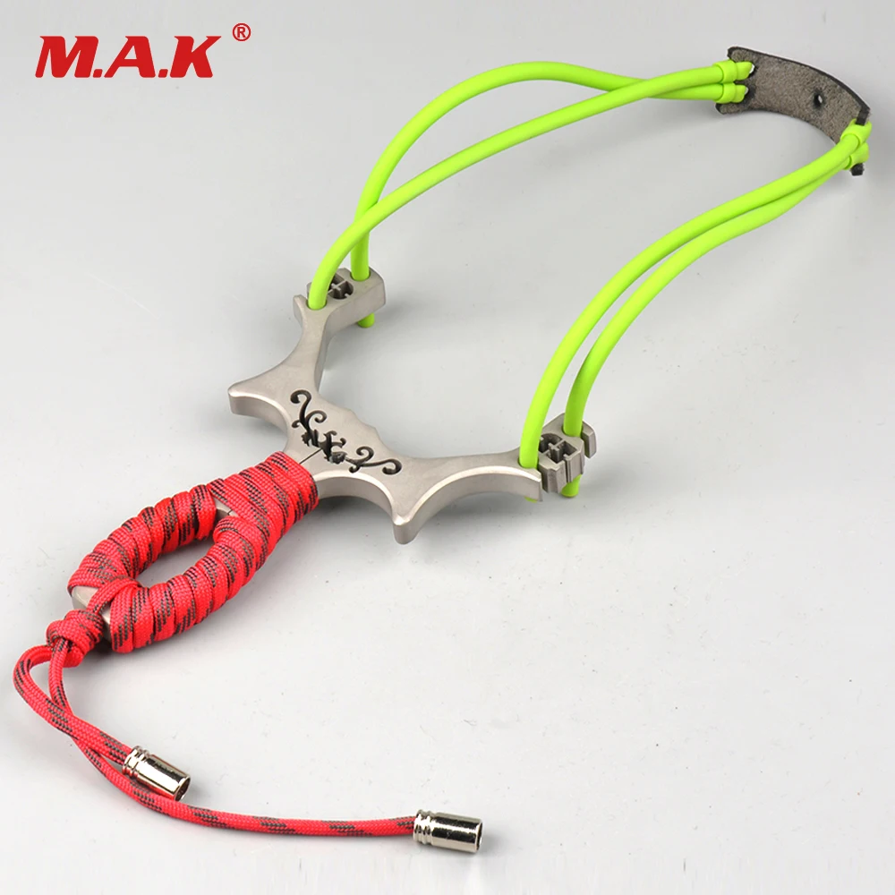 New Slingshot Stainless Steel Length 128mm Thickness 9mm Aiming Points with Rubber Bands Powerful Shooting Hunting Accessories
New Slingshot Stainless Steel Length 128mm Thickness 9mm Aiming Points with Rubber Bands Powerful Shooting Hunting Accessories