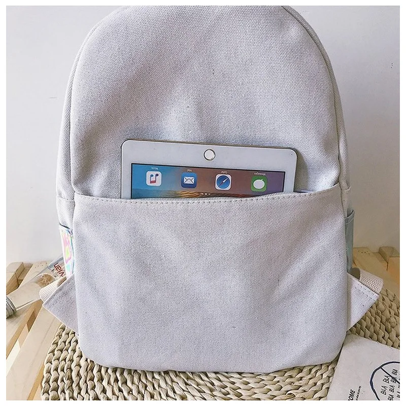 2019 Summer New Preppy Style Women Canvas Backpacks Female Casual Simple Zipper Patchwork Canvas Shoulder Bags
2019 Summer New Preppy Style Women Canvas Backpacks Female Casual Simple Zipper Patchwork Canvas Shoulder Bags