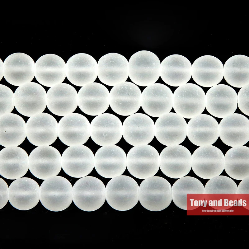 Natural Stone Smooth Frost Clear Quartz Crystals Loose Beads 15" Strand 4 6 8 10 12 14MM Pick Size For Jewelry
Natural Stone Smooth Frost Clear Quartz Crystals Loose Beads 15" Strand 4 6 8 10 12 14MM Pick Size For Jewelry