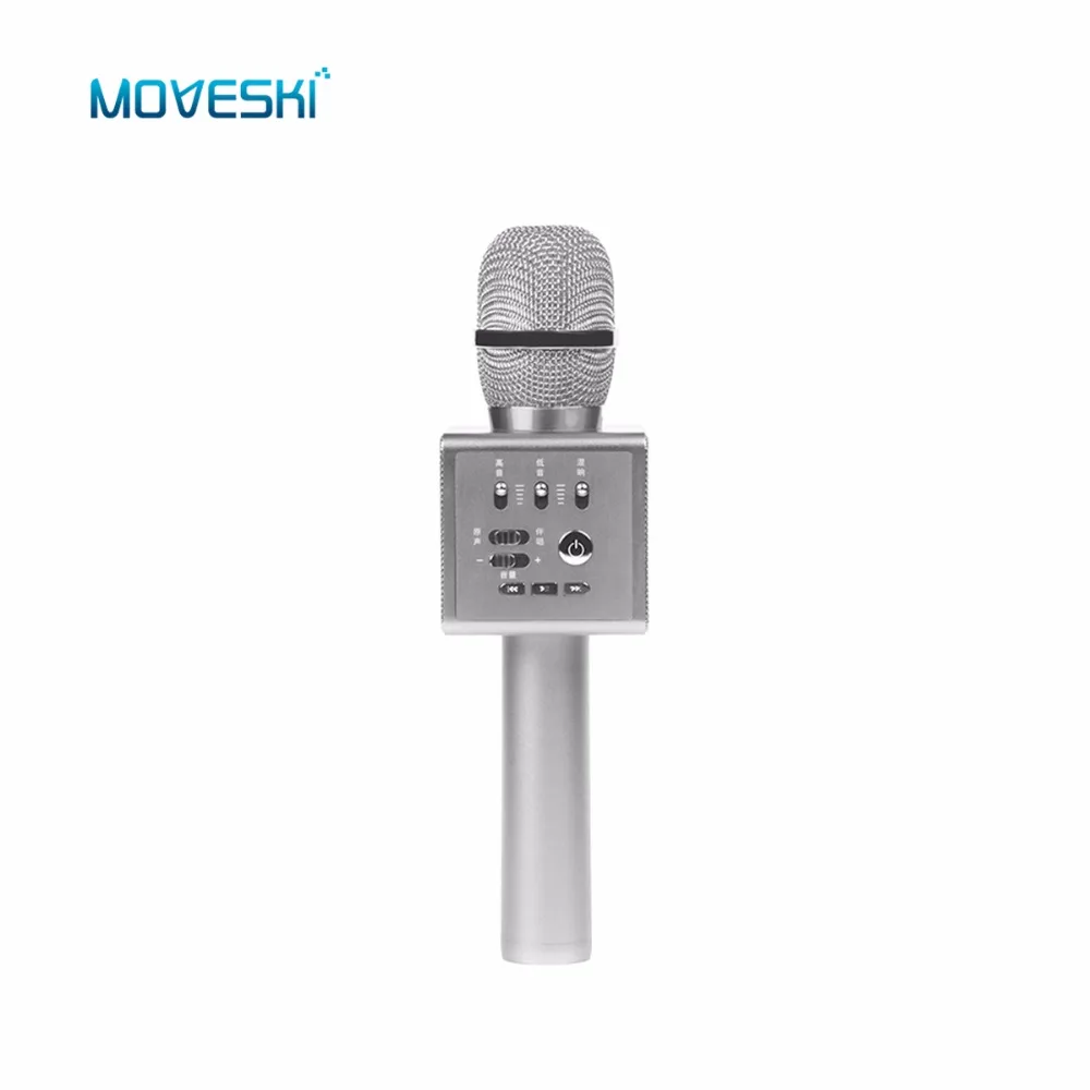Moveski I6 микрофон KTV беспроводной Professional караоке Bluetooth функция динамик для ПК iOS Android