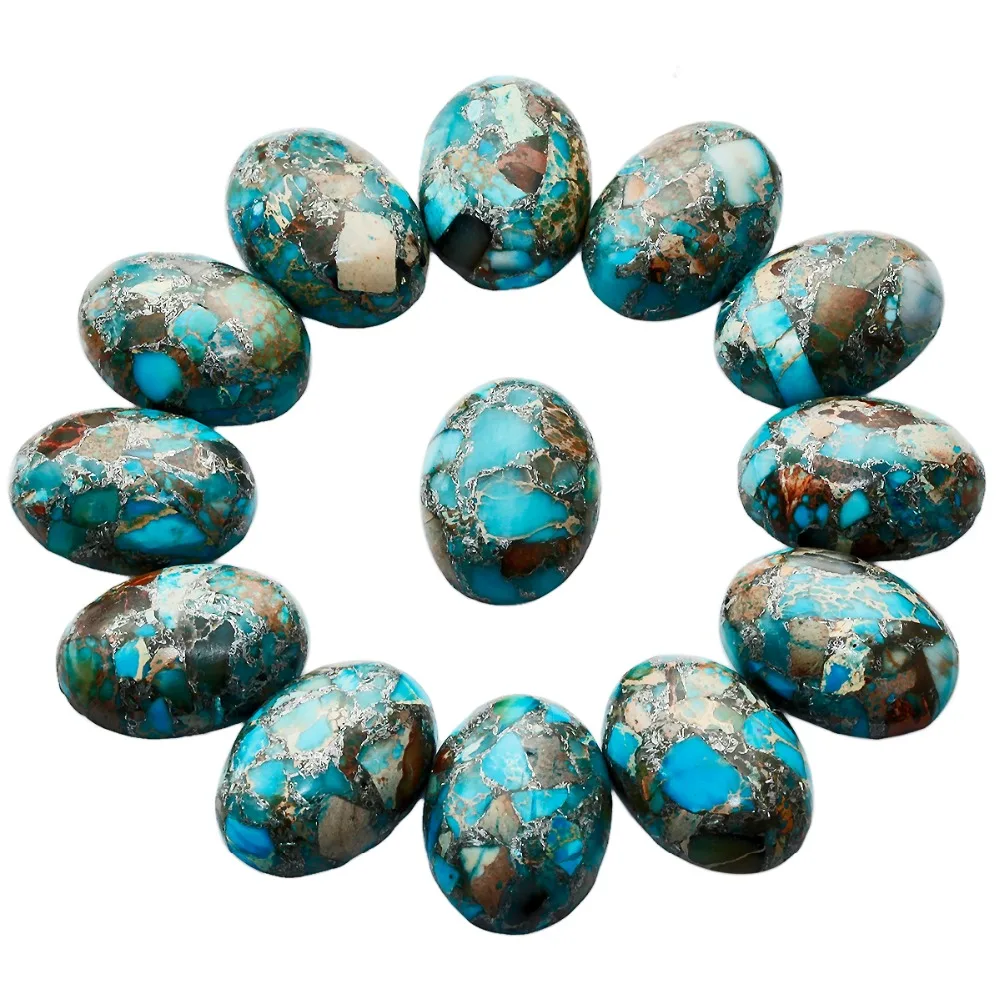 TUMBEELLUWA 1Lot (5Pc) Light Blue Sea Sediment Jasper Oval Stone Cabochons Flatback Semi-precious CAB for Jewelry Making,18x25mm
TUMBEELLUWA 1Lot (5Pc) Light Blue Sea Sediment Jasper Oval Stone Cabochons Flatback Semi-precious CAB for Jewelry Making,18x25mm
