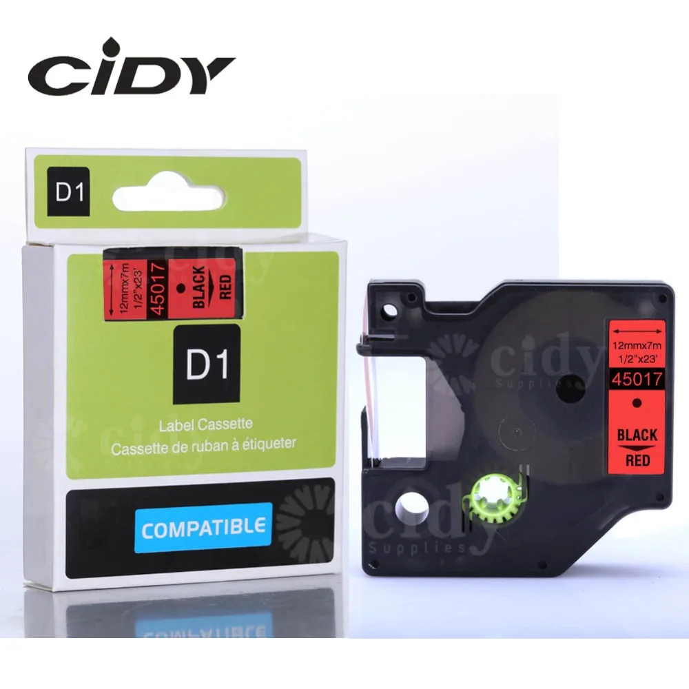 CIDY 100PCS 12mm*7m Black on Red 45017 tape for dymo label tape for DYMO LM160 LM280 DYMO PNP
CIDY 100PCS 12mm*7m Black on Red 45017 tape for dymo label tape for DYMO LM160 LM280 DYMO PNP