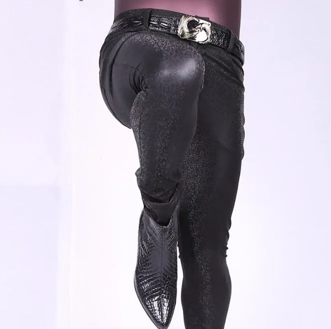 New Korean Fashion 3D camouflage casual male feet pants hair stylist PU Sweatpants thin leather pants Men skinny Jogger jeans
New Korean Fashion 3D camouflage casual male feet pants hair stylist PU Sweatpants thin leather pants Men skinny Jogger jeans