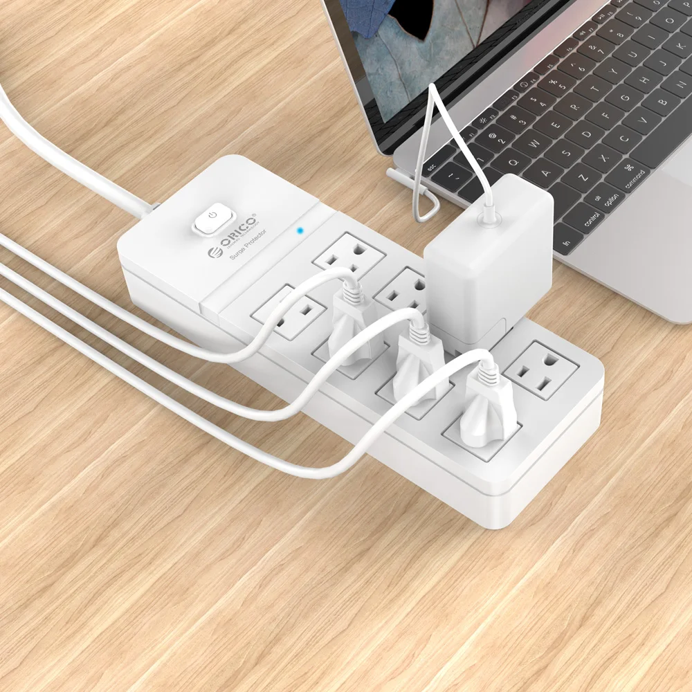 ORICO SPT-S8 USB порты 8 AC защита от перенапряжения Розетка с полоса питания IC для дома и