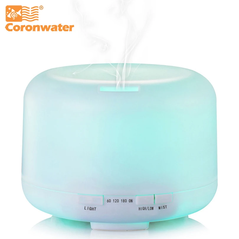 Coronwater 500ml Aroma Essential Oil Diffuser AH507 Ultrasonic Air Humidifier 7 Color Changing LED Lights for Office Home
Coronwater 500ml Aroma Essential Oil Diffuser AH507 Ultrasonic Air Humidifier 7 Color Changing LED Lights for Office Home