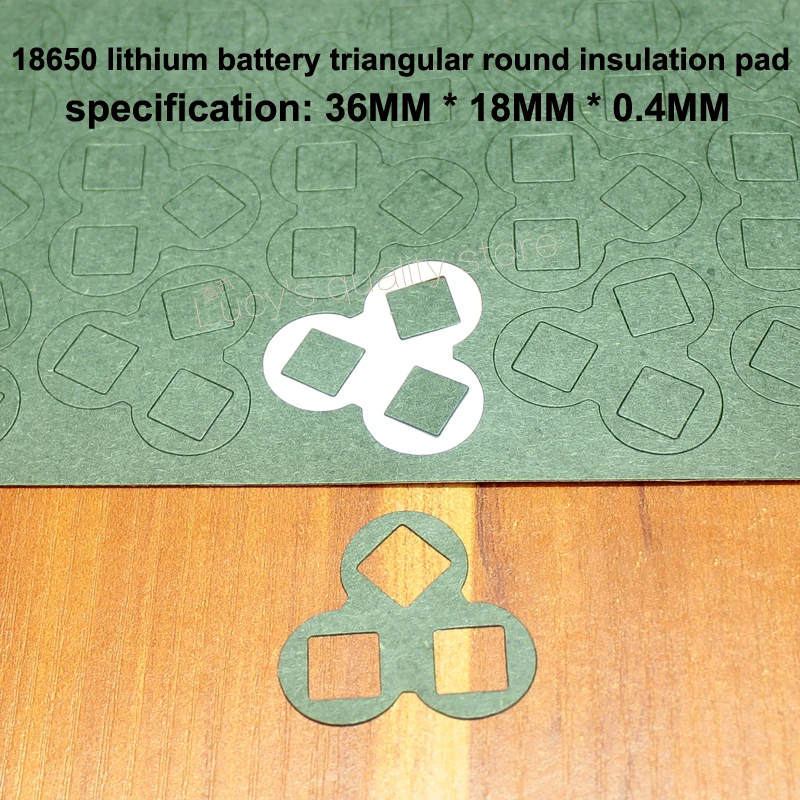 100pcs/lot 18650 Lithium Battery Pack Insulation Pad Hollow Face 3 Corner Barley Paper Meson
100pcs/lot 18650 Lithium Battery Pack Insulation Pad Hollow Face 3 Corner Barley Paper Meson