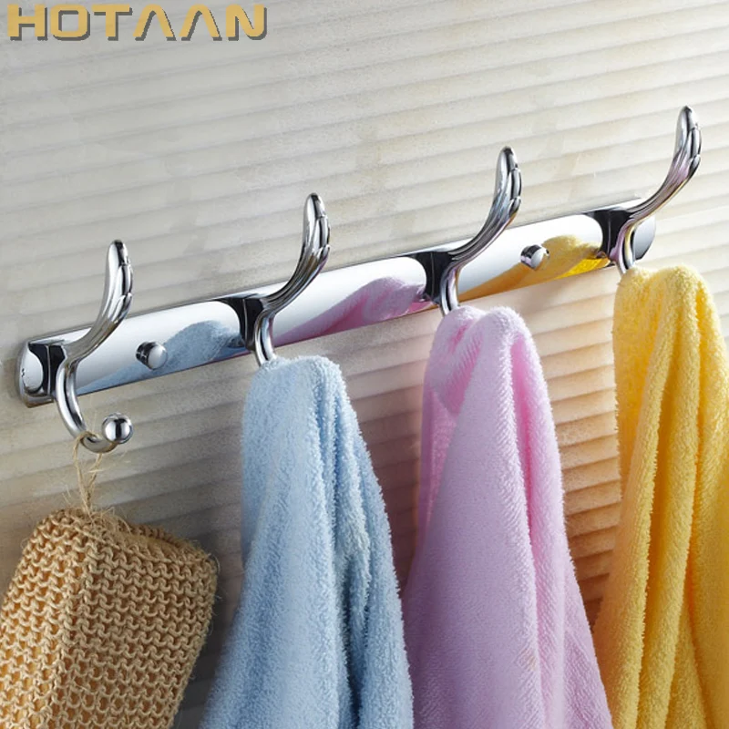 Hotaan Chrome Plated Bathroom Robe Hook Towel Wall Hooks Kitchen Stainless Steel 5 Hooks Hat Bag Hanger Holder Clothes Hook
Hotaan Chrome Plated Bathroom Robe Hook Towel Wall Hooks Kitchen Stainless Steel 5 Hooks Hat Bag Hanger Holder Clothes Hook