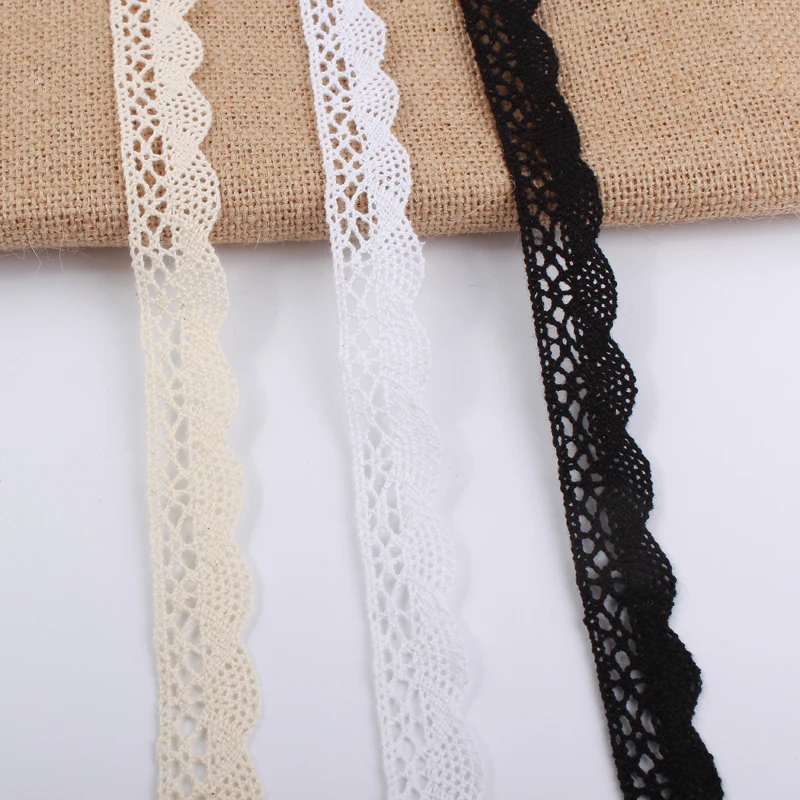 50yard White Beige Cotton Lace trim fabric Ribbon dress tablecloth hat toy skirt Decoration Handmade Diy Sew Apparel Accessories
50yard White Beige Cotton Lace trim fabric Ribbon dress tablecloth hat toy skirt Decoration Handmade Diy Sew Apparel Accessories