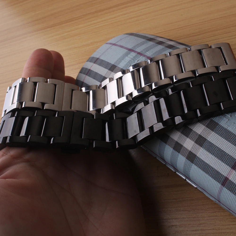 18mm 20mm 21mm 22mm 23mm 24mm Watchband Polished mens Watch band strap bracelet with butterfly buckle Deployment accessories new
18mm 20mm 21mm 22mm 23mm 24mm Watchband Polished mens Watch band strap bracelet with butterfly buckle Deployment accessories new