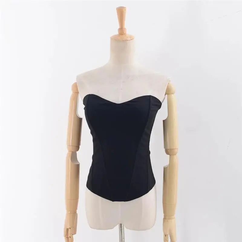 Women Basic Sweetheart Neck Boned Corset Fashion Shapewear Zip Back Black White Tube Tops Sexy Slim Fit Strapless Tops
Women Basic Sweetheart Neck Boned Corset Fashion Shapewear Zip Back Black White Tube Tops Sexy Slim Fit Strapless Tops