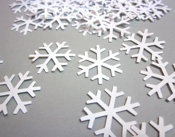 

Snowflake Confetti, Winter Onederland, Winter Party Decor, White favors