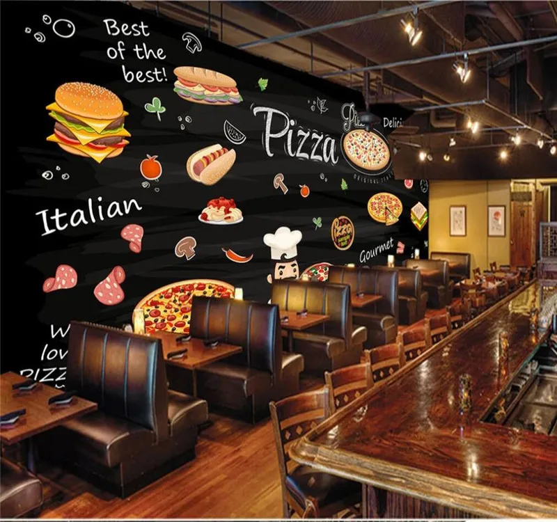 Professional custom 3D wallpaper mural HD hand-painted Western restaurant burger shop series - high-grade waterproof material
Professional custom 3D wallpaper mural HD hand-painted Western restaurant burger shop series - high-grade waterproof material