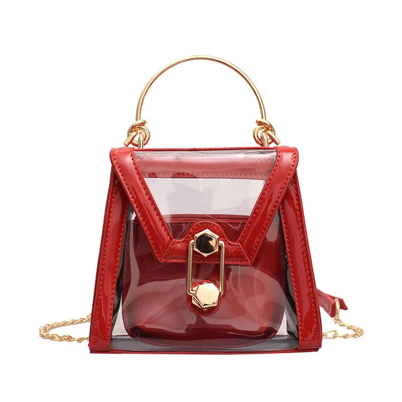 2 Pcs/Sets Summer New Shoulder Bag Crossbody Women Fashion Simple Chain Small Square Bag Handbag Transparent Jelly Composite Bag
2 Pcs/Sets Summer New Shoulder Bag Crossbody Women Fashion Simple Chain Small Square Bag Handbag Transparent Jelly Composite Bag