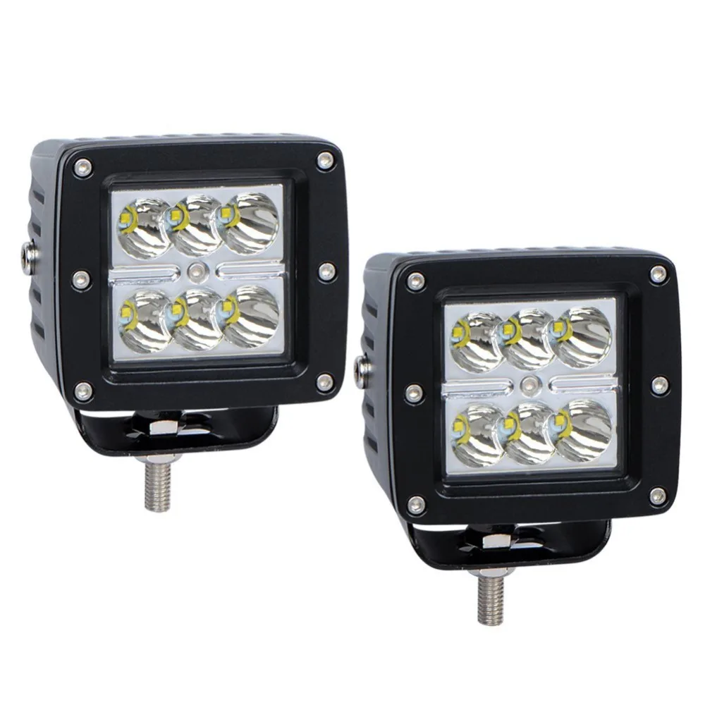 2PCS 18w 3" LED Work Light Spot Square ATV UTV Boat Truck 12v Marker Light Driving Fog Light led off road lights For JEEP SUV
2PCS 18w 3" LED Work Light Spot Square ATV UTV Boat Truck 12v Marker Light Driving Fog Light led off road lights For JEEP SUV