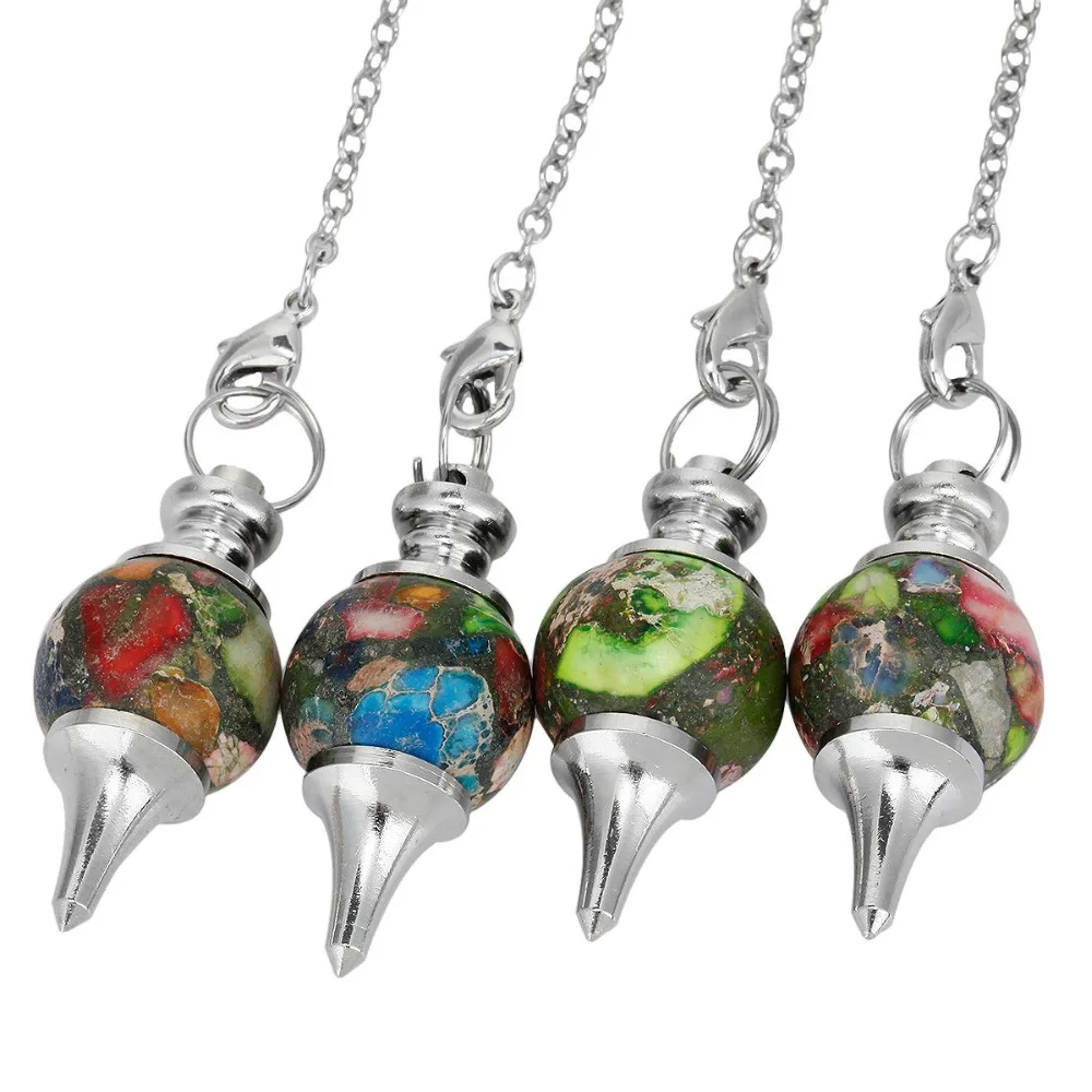 SUNYIK 1 Lot (5Pc) Stone/Crystal Czech Slivery Chain Ball Pendulum Chakra Healing Reiki Dowsing
SUNYIK 1 Lot (5Pc) Stone/Crystal Czech Slivery Chain Ball Pendulum Chakra Healing Reiki Dowsing