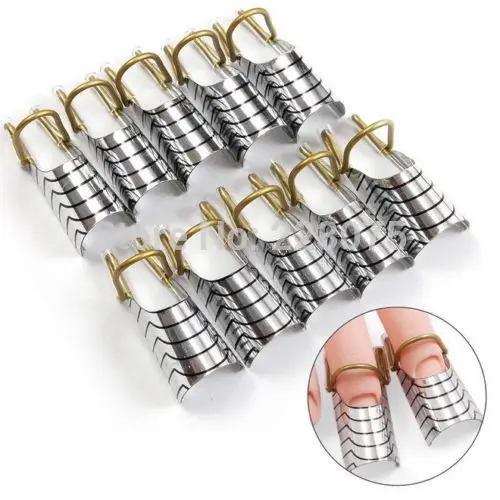 Professional 10pcs/lot silver Reusable UV Gel Acrylic Nail Art Tips Extension Guide Form Tool For Nail Art
Professional 10pcs/lot silver Reusable UV Gel Acrylic Nail Art Tips Extension Guide Form Tool For Nail Art