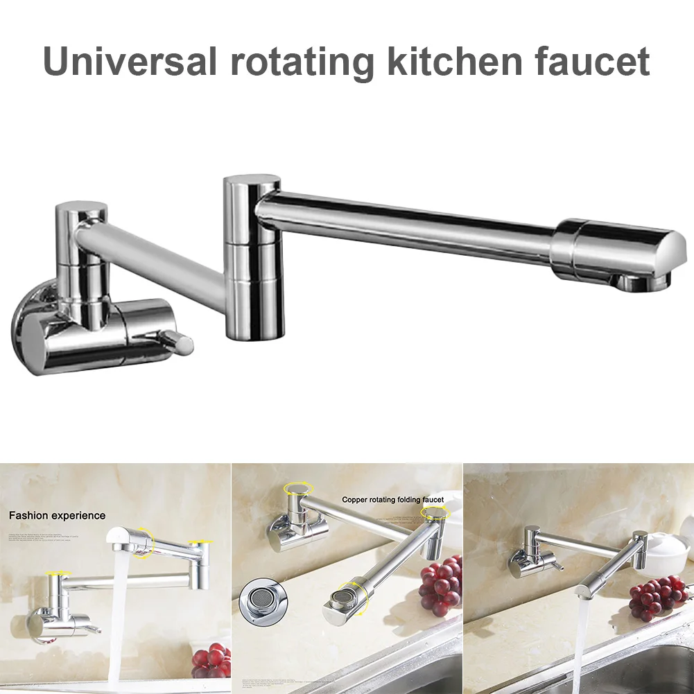 Brass Folding Swing Spout Faucet Kitchen Wall Mount Single Handle Pot Filler Faucet --M25
Brass Folding Swing Spout Faucet Kitchen Wall Mount Single Handle Pot Filler Faucet --M25