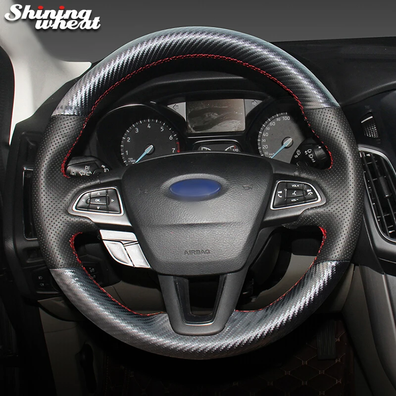 Shining wheat PU Carbon Fiber Leather Steering Wheel Cover for Ford Focus 3 2015-2018 Kuga 2016-2019 Escape C-MAX Ecosport
Shining wheat PU Carbon Fiber Leather Steering Wheel Cover for Ford Focus 3 2015-2018 Kuga 2016-2019 Escape C-MAX Ecosport