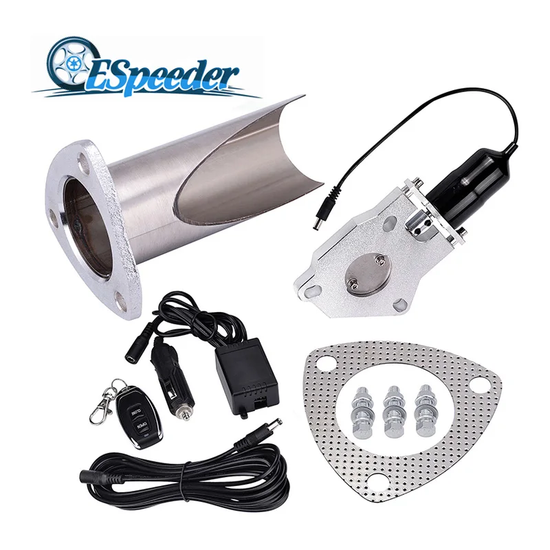 ESPEEDER 2.0" Exhaust System B-Cut Pipe Exhaust Cutout With Remote Control Electric Cut Out With Remote Control
ESPEEDER 2.0" Exhaust System B-Cut Pipe Exhaust Cutout With Remote Control Electric Cut Out With Remote Control