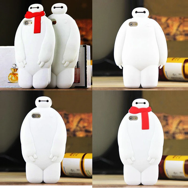 2016 3D Япония мультфильм животных 5S baymax мягкий силиконовый чехол обложка Для