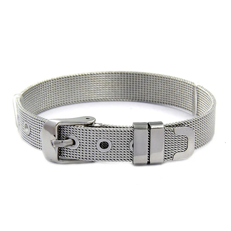 Sonykifa Hot Sale Stainless Steel Mesh Bracelet With LOVE LOCK Charms DIY Fine Bracelets for Woman Girls Party Gifts Jewelry | Украшения и