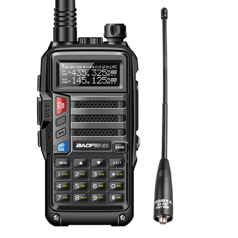 2020 BAOFENG UV S9 8W Мощный VHF/UHF136 174Mhz & 400 520Mhz двухдиапазонный 10 км утолщенный аккумулятор