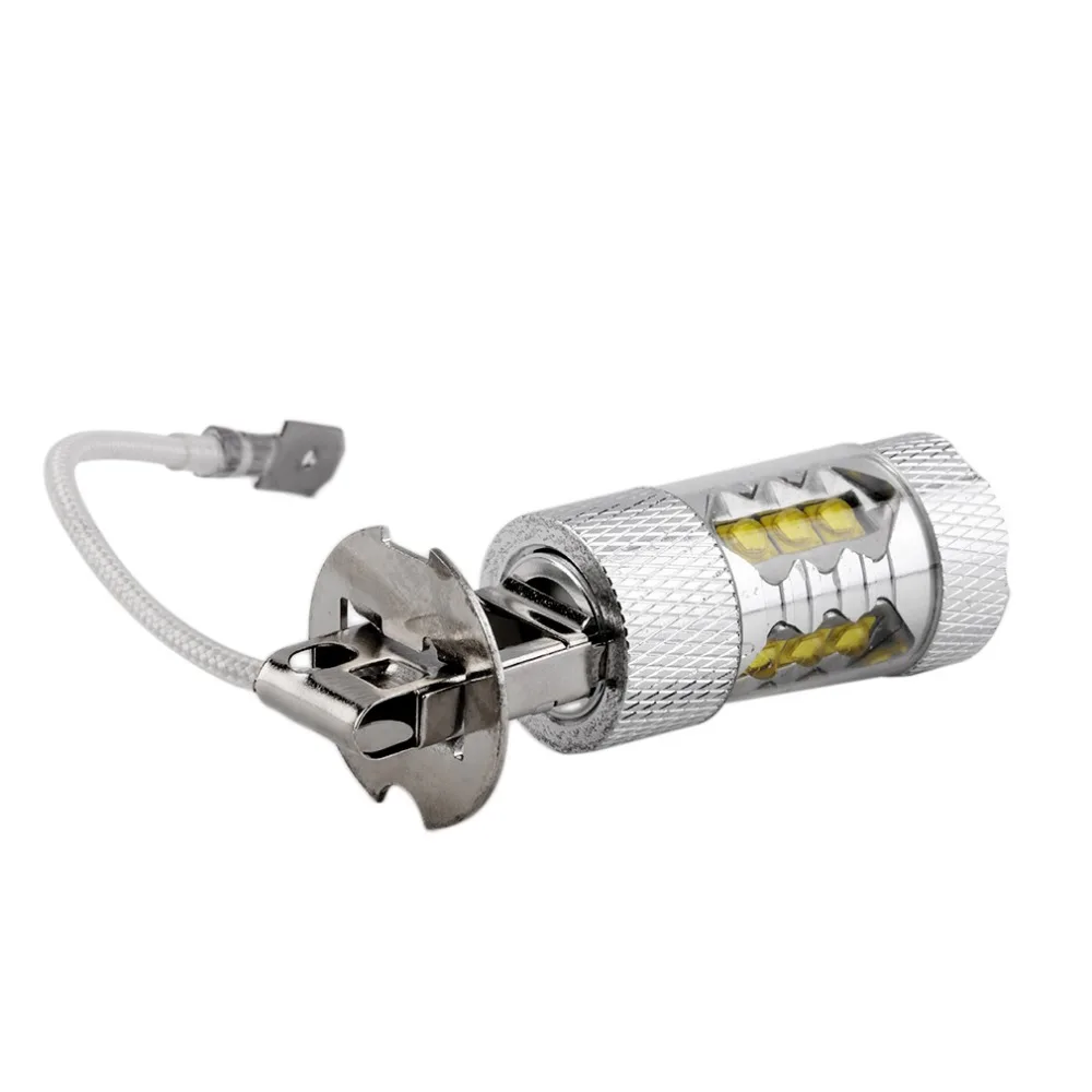2Pcs High Power H3 LED Car Light Good 80W LED Super Bright White Fog Tail Turn DRL Head Car Light Daytime Running Lamp Bulb 12V
2Pcs High Power H3 LED Car Light Good 80W LED Super Bright White Fog Tail Turn DRL Head Car Light Daytime Running Lamp Bulb 12V