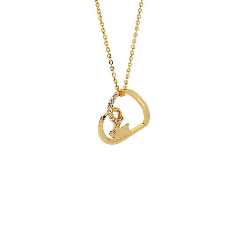 Rabbit Heart Pendants Necklaces Little Bunny Stainless Steel Necklace Gold Chain necklaces & pendants Women Kids Fashion Jewelry
Rabbit Heart Pendants Necklaces Little Bunny Stainless Steel Necklace Gold Chain necklaces & pendants Women Kids Fashion Jewelry