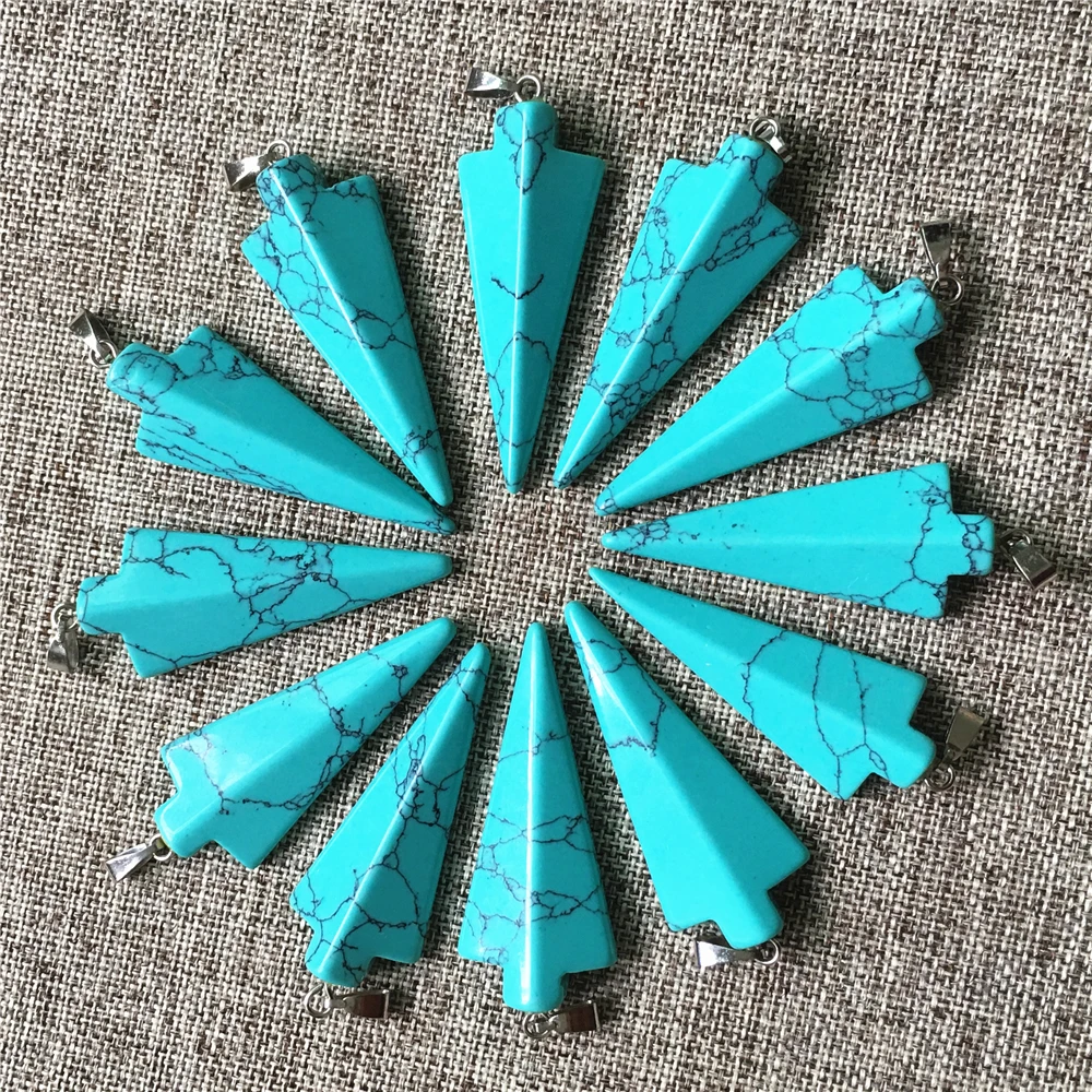 Wholesale Lots New Fashion Unisex Natural StoneTurquoises Arrow Pendants Charms Necklace for Jewelry Making 12pcs Dropshipping
Wholesale Lots New Fashion Unisex Natural StoneTurquoises Arrow Pendants Charms Necklace for Jewelry Making 12pcs Dropshipping