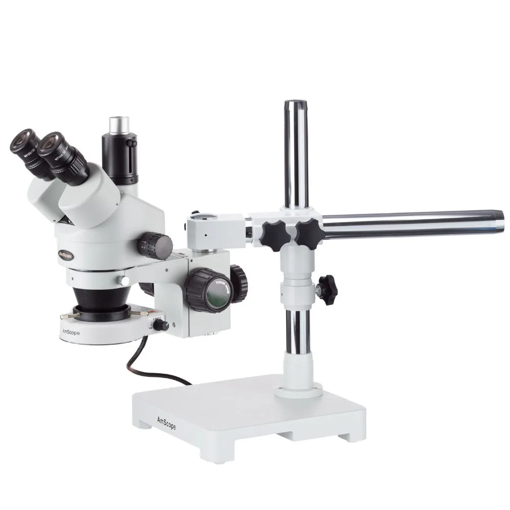 AmScope 3.5X-90X Trinocular Zoom Stereo Microscope w Boom Stand + 80 LED Light
AmScope 3.5X-90X Trinocular Zoom Stereo Microscope w Boom Stand + 80 LED Light
