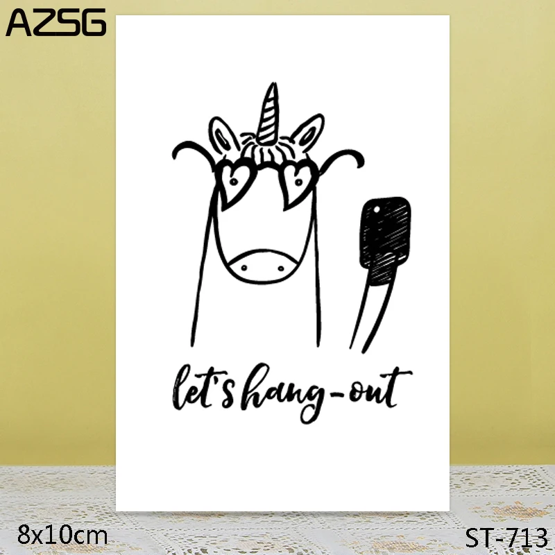 AZSG Cartoon Horse Clear Stamps/Seals For DIY Scrapbooking/Card Making/Album Decorative Silicone Stamp Crafts
AZSG Cartoon Horse Clear Stamps/Seals For DIY Scrapbooking/Card Making/Album Decorative Silicone Stamp Crafts