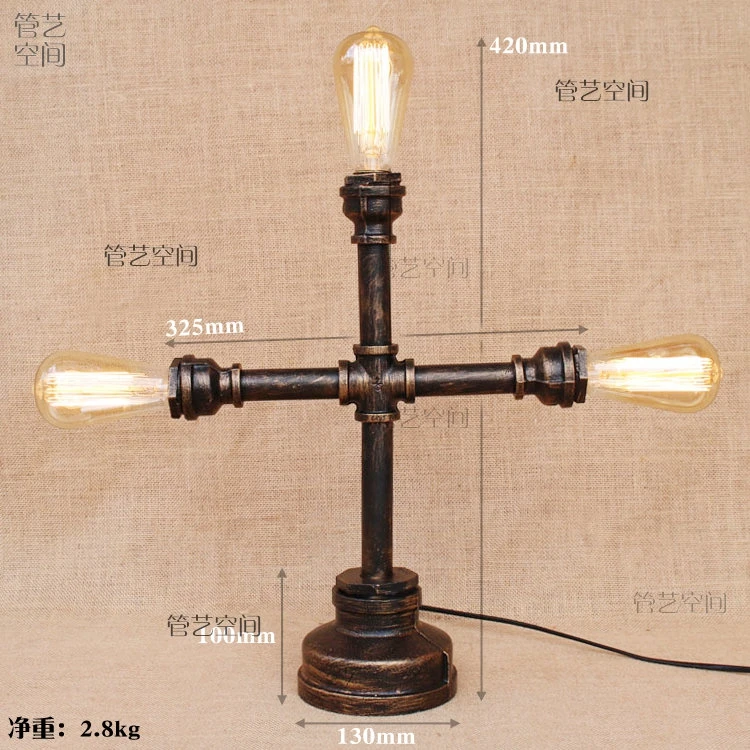 Water pipes iron table lights study industrial wind Cafe theme hotel restaurant bedroom corridor lamp fashion Table Lamps
Water pipes iron table lights study industrial wind Cafe theme hotel restaurant bedroom corridor lamp fashion Table Lamps