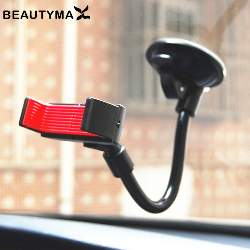 Автомобильный держатель для телефона BEAUTYMAX на лобовое стекло с длинным