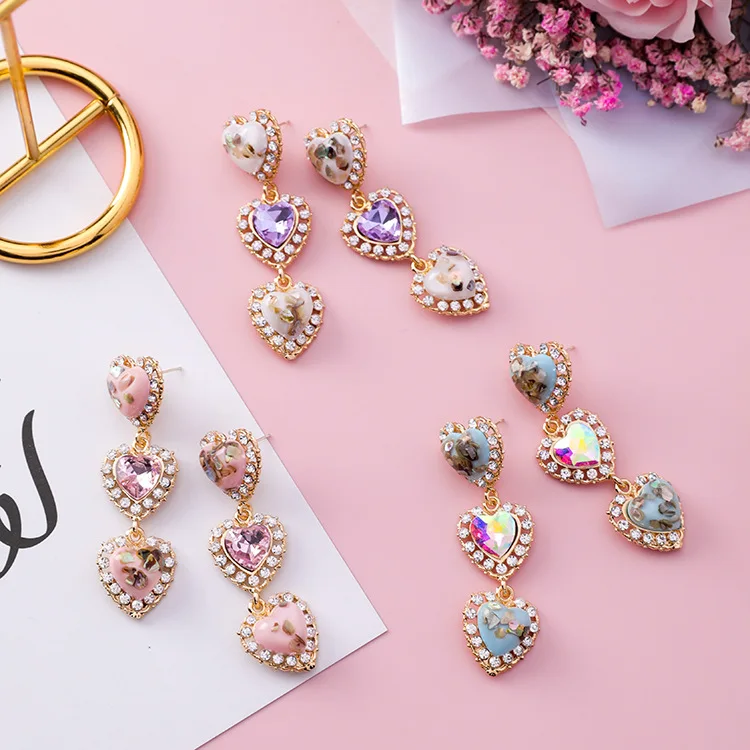 MENGJIQIAO 2018 New Colorful Shell Love Heart Crystal Long Pendientes Mujer Moda Statement Rhinestone Drop Earrings For Women
MENGJIQIAO 2018 New Colorful Shell Love Heart Crystal Long Pendientes Mujer Moda Statement Rhinestone Drop Earrings For Women