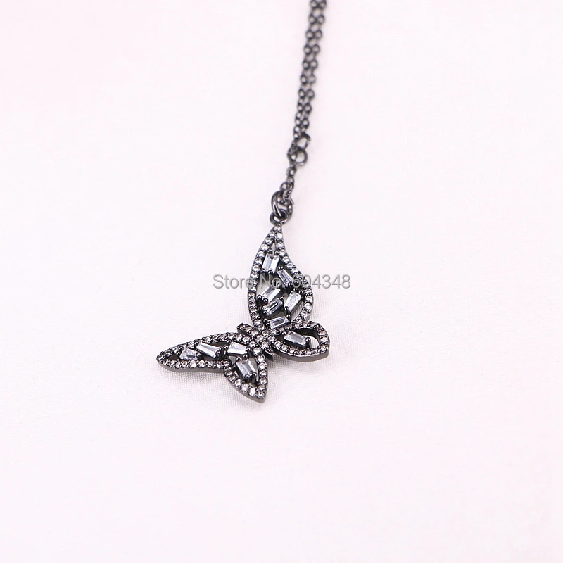 10 Strands Zyunz Micro Pave White Zircon Crystal Butterfly Necklace Female CZ Animal Charms Metal Chain Necklace Women Jewelry
10 Strands Zyunz Micro Pave White Zircon Crystal Butterfly Necklace Female CZ Animal Charms Metal Chain Necklace Women Jewelry