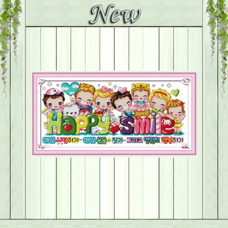 HAPPY SMILE lovely baby girl diy decor painting counted print on canvas DMC 14CT 11CT Cross Stitch Needlework Set Embroider kits
HAPPY SMILE lovely baby girl diy decor painting counted print on canvas DMC 14CT 11CT Cross Stitch Needlework Set Embroider kits