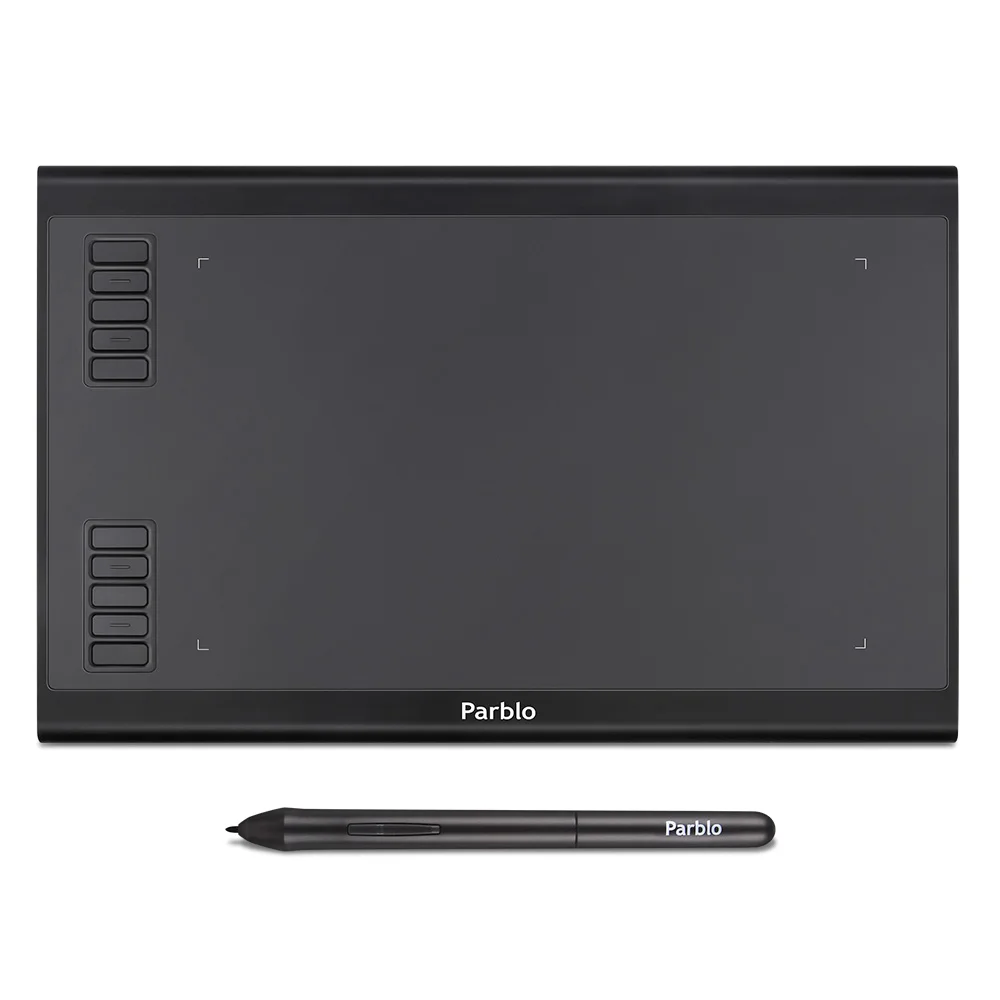 Parblo A610 Plus Digital Drawing Tablet With the Passive Pen of 8192 Pressure Levels 10 Express Keys
Parblo A610 Plus Digital Drawing Tablet With the Passive Pen of 8192 Pressure Levels 10 Express Keys