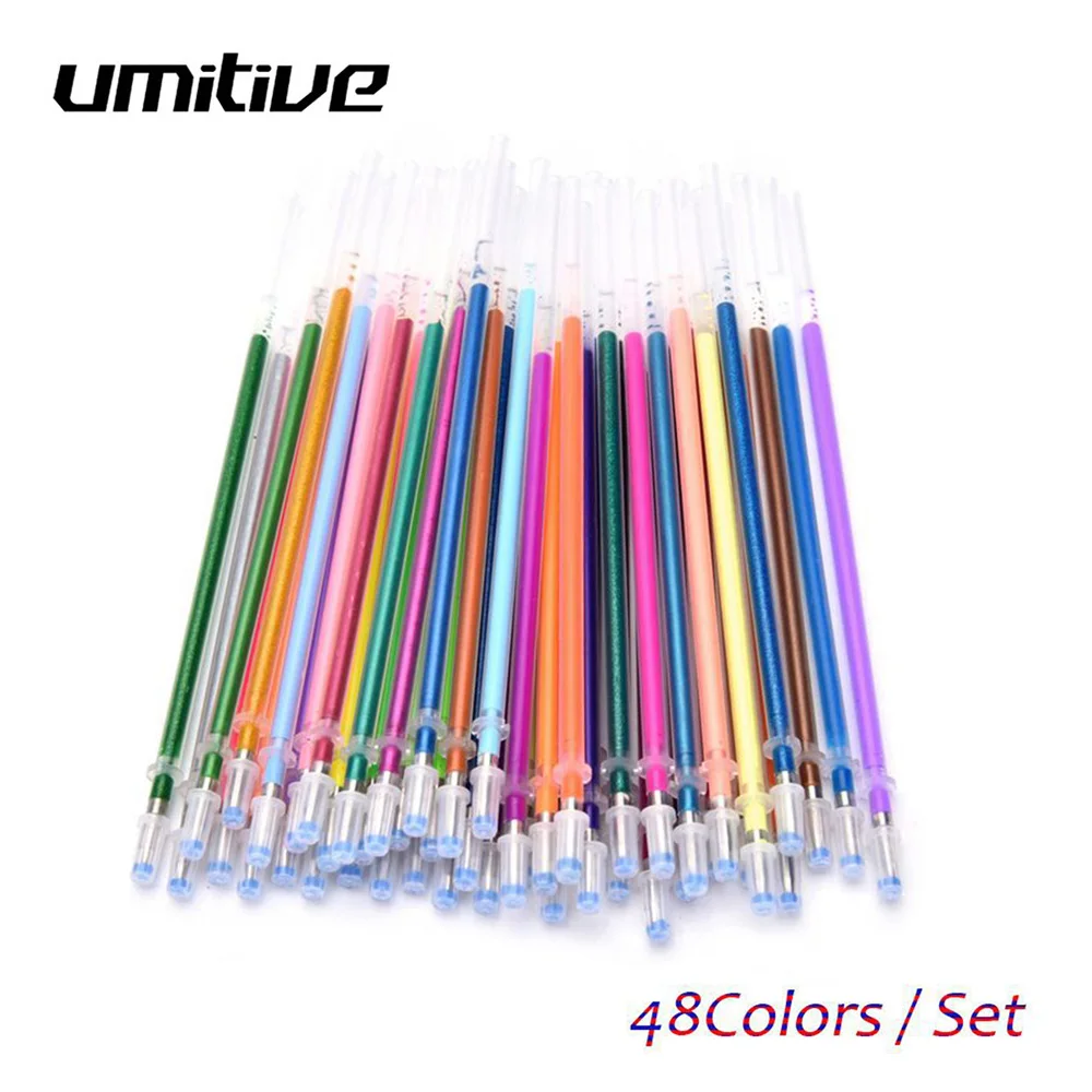 Umitive 48 pcs/set Flash Ballpoint Gel Pen Highlighters Refill Color Full Shinning Refills For Adults Coloring Books Painting
Umitive 48 pcs/set Flash Ballpoint Gel Pen Highlighters Refill Color Full Shinning Refills For Adults Coloring Books Painting