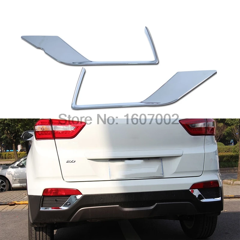 

For Hyundai Creta IX25 2015 2016 2017 ABS Chrome Car Exterior Rear foglight Lamp Shade Molding Trim Protectors Accessories